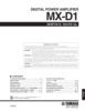 Thumbnail Yamaha mx-d1 mxd1 power amplifier service manual full