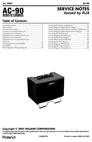 Thumbnail Roland ac90 ac-90 acoustic chorus repair service manual Thumbnail Roland ac90 ac-90 acoustic chorus repair service manual