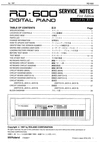 Thumbnail Roland RD-600 rd600 digital piano complete service manual