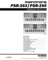 Thumbnail Yamaha psr-293 psr293 psr-295 psr295 psr service manual