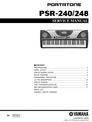 Thumbnail Yamaha psr240 psr-248 psr-240 psr248 service manual