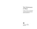 Thumbnail The Performance Of Music David Barnett