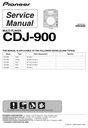Thumbnail Pioneer CDJ-900 Service Manual Download