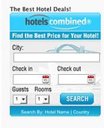 Thumbnail HotelsCombined Search Widget    