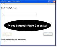 Thumbnail Video Squeeze Page Generator 