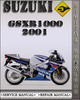Thumbnail 2001 Suzuki GSXR1000 Factory Service Repair Manual