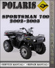 Thumbnail 2002-2003 Polaris Sportsman 700 Factory Service Repair Manual Thumbnail 2002-2003 Polaris Sportsman 700 Factory Service Repair Manual