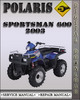 Thumbnail 2003 Polaris Sportsman 600 Factory Service Repair Manual Thumbnail 2003 Polaris Sportsman 600 Factory Service Repair Manual