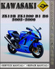 Thumbnail 2002-2006 Kawasaki ZX12R ZX1200 B1 B6 Factory Service Repair Manual 2003 2004 2005
