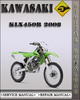Thumbnail 2008 Kawasaki KLX450R Factory Service Repair Manual