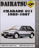 Thumbnail 1983-1987 Daihatsu Charade G11 Factory Service Repair Manual 1984 1985 1986 Thumbnail 1983-1987 Daihatsu Charade G11 Factory Service Repair Manual 1984 1985 1986