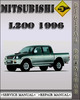 Thumbnail 1996 Mitsubishi L200 Factory Service Repair Manual