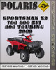 Thumbnail 2008 Polaris Sportsman X2 700 800 EFI 800 Touring Factory Service Repair Manual