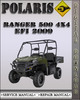 Thumbnail 2009 Polaris Ranger 500 4X4 EFI Factory Service Repair Manual