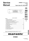 Thumbnail Marantz DV9600 Service Manual