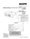 Thumbnail Sanyo PLC-XW20 / SW20 Service Manual
