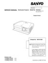 Thumbnail Sanyo PLV-Z1X Service Manual Thumbnail Sanyo PLV-Z1X Service Manual