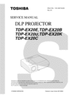 Thumbnail Toshiba TDP-EX20 Service Manual