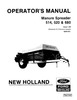 Thumbnail NEW HOLLAND 514 520 680 SPREADER OPERATORS MANUAL Thumbnail NEW HOLLAND 514 520 680 SPREADER OPERATORS MANUAL