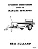 Thumbnail NEW HOLLAND 300 SPREADER OPERATORS MANUAL