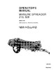 Thumbnail NEW HOLLAND 213329 SPREADER OPERATORS MANUAL