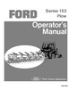 Thumbnail NEW HOLLAND 152 PLOW SOIL PREPARATION OPERATORS MANUAL