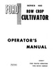 Thumbnail NEW HOLLAND SER 460 ROW CROP CULTIVATOR OPERATORS MANUAL