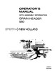 Thumbnail NEW HOLLAND GRAIN HEADER 960 OPERATORS MANUAL Thumbnail NEW HOLLAND GRAIN HEADER 960 OPERATORS MANUAL