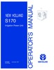 Thumbnail NEW HOLLAND S170 IRRIGATION POWER ENGINE OPERATORS MANUAL