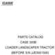 Thumbnail CASE 320B LOADER LANDSCAPER TRACTOR PARTS CATALOG MANUAL