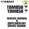 Thumbnail Yamaha_TDM850_96_99  2 in 1  Service_Manual + Supplementary_Service_Manual