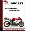 Thumbnail Ducati Superbike 1098S Tricolore parts manual (catalogue) 2007 Pdf Download ( English,German,Italian,Spanish,French)