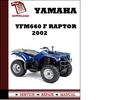 Thumbnail Yamaha YFM660 F Raptor 2002 Workshop Service Repair Manual P