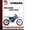 Thumbnail Yamaha WR450FR 1998-2007 Owners Service Manual Pdf Download Thumbnail Yamaha WR450FR 1998-2007 Owners Service Manual Pdf Download