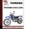 Thumbnail Yamaha TT600RE 2003-2006 Workshop Service Repair Manual Pdf Download