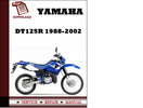 Thumbnail Yamaha DT125R 1988-2002 Workshop Service Repair Manual Pdf Download