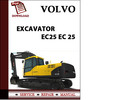 Thumbnail Volvo Excavator Parts Catalog Manual EC25 EC 25 Pdf Download