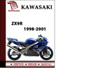 Thumbnail Kawasaki ZX9R 1998 1999 2000 2001 Workshop Service Repair Manual Pdf Download