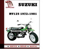 Thumbnail Suzuki RV125 1972-1981 Workshop Service Repair Manual Pdf Download