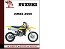 Thumbnail Suzuki RM85 2009 Workshop Service Repair Manual Pdf Download