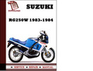 Thumbnail Suzuki RG250W 1983 1984 Workshop Service Repair Manual Pdf Download Thumbnail Suzuki RG250W 1983 1984 Workshop Service Repair Manual Pdf Download