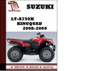 Thumbnail Suzuki LT-A750X KingQuad 2008 2009 Workshop Service Repair Manual Pdf Download
