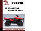 Thumbnail Suzuki LT A500XP LT A500XPZ 2009 Workshop Service Repair Manual Pdf Download