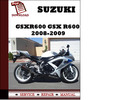 Thumbnail Suzuki GSXR600 GSX R600 2008 2009 Workshop Service Repair Manual Pdf Download