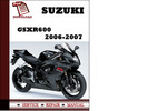 Thumbnail Suzuki GSXR600 2006 2007 Workshop Service Repair Manual Pdf Download