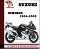 Thumbnail Suzuki GSXR600 2004 2005 Workshop Service Repair Manual Pdf Download
