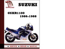Thumbnail Suzuki GSXR1100 1986 1987 1988 Workshop Service Repair Manual Pdf Download