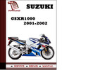 Thumbnail Suzuki GSXR1000 2001 2002 Workshop Service Repair Manual Pdf Download