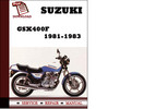 Thumbnail Suzuki GSX400F 1981 1982 1983 Workshop Service Repair Manual Pdf Download
