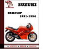 Thumbnail Suzuki GSX250F 1991 1992 1993 1994 Workshop Service Repair Manual Pdf Download